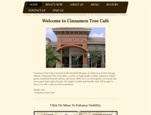 Tablet Screenshot of cinnamontreecafe.com